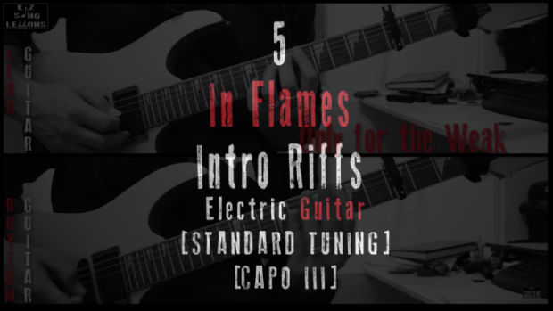 5 in flames guitar intros lesson