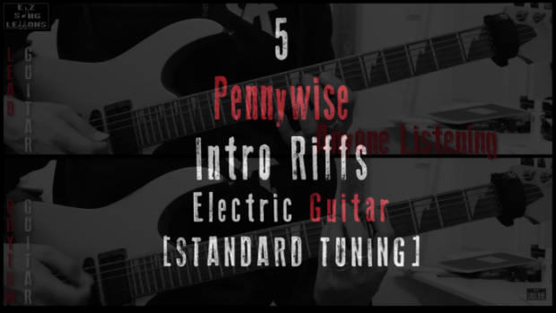 5 pennywise intro guitar riffs lesson