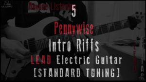 5 pennywise lead intro guitar riffs lesson