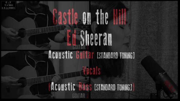 castle on the hill acoustic cover lesson
