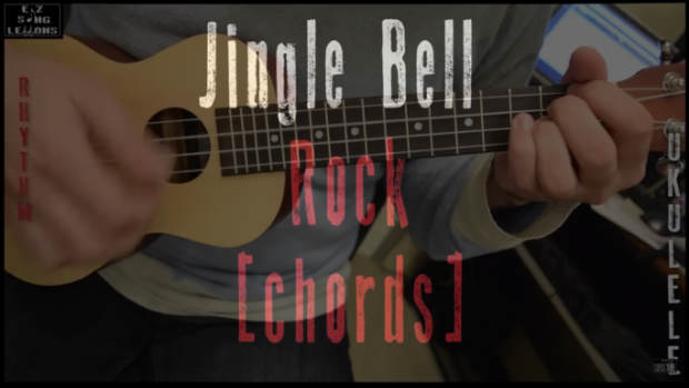 jingle bell rock chords ukulele cover lesson