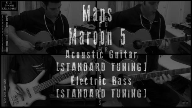 maps maroon 5 acoustic cover lesson