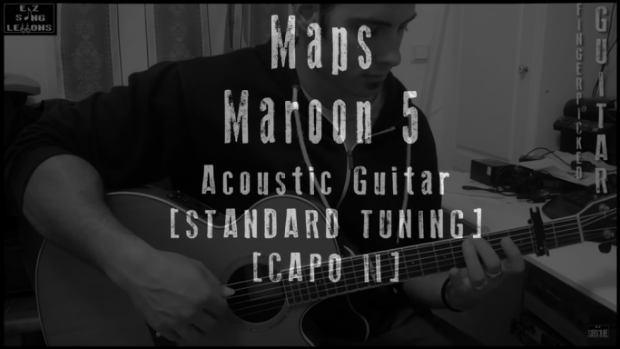 maps fingerpicking guitar lesson tab