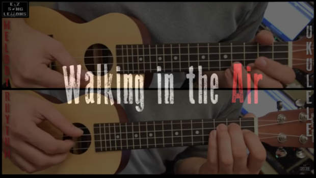 walking in the air ukulele cover lesson