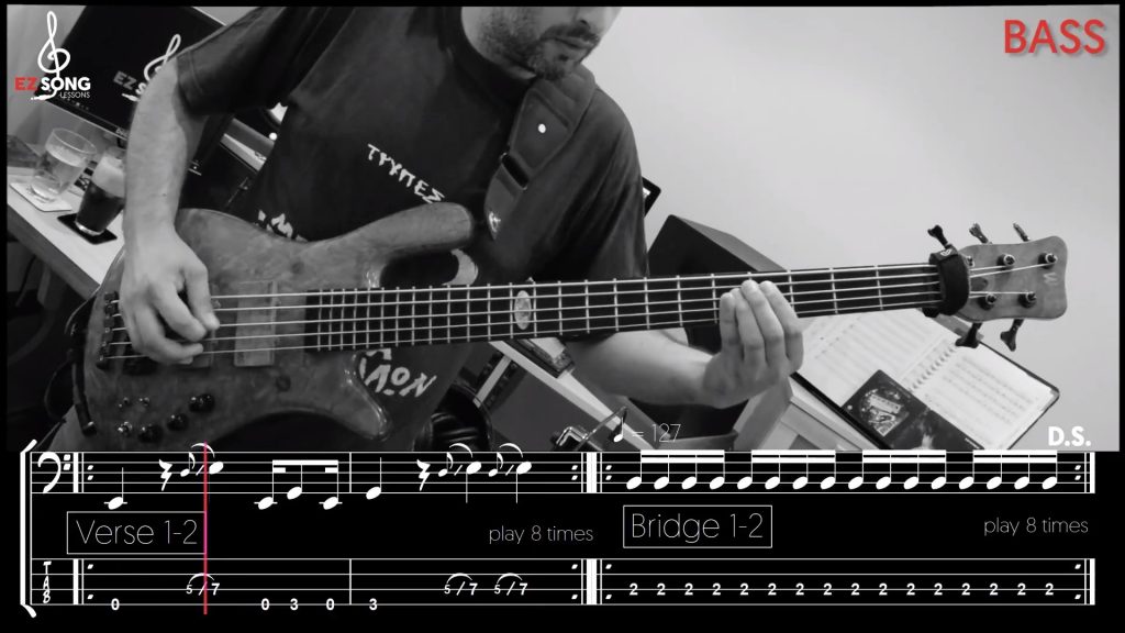 Δεν Υπάρχω - Τρύπες BASS Cover Lesson