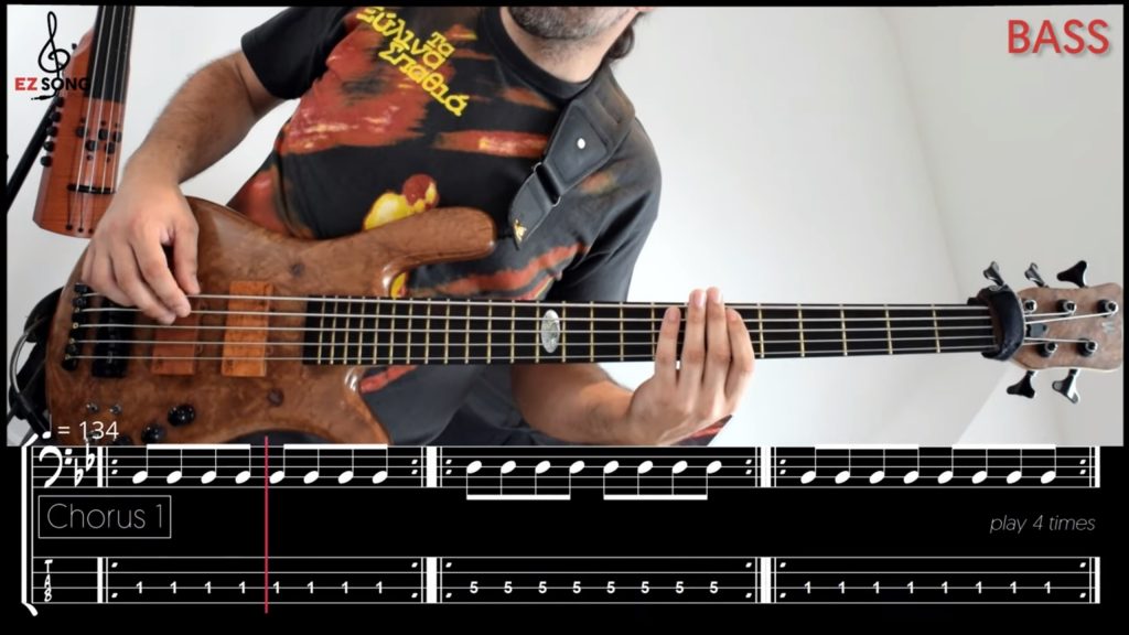Ζεστός Αέρας - Ξύλινα Σπαθιά BASS Cover Lesson