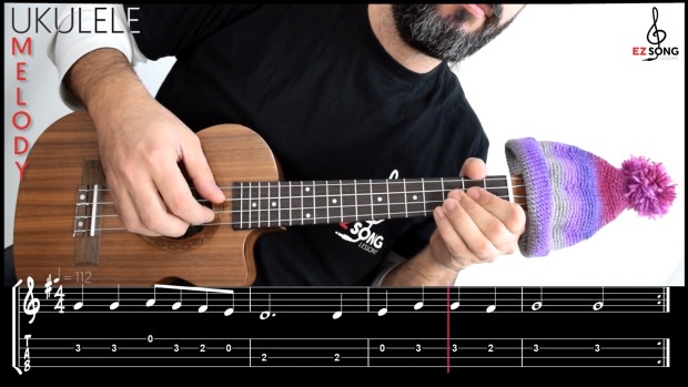 Ding Dong Merrily Melody ukulele