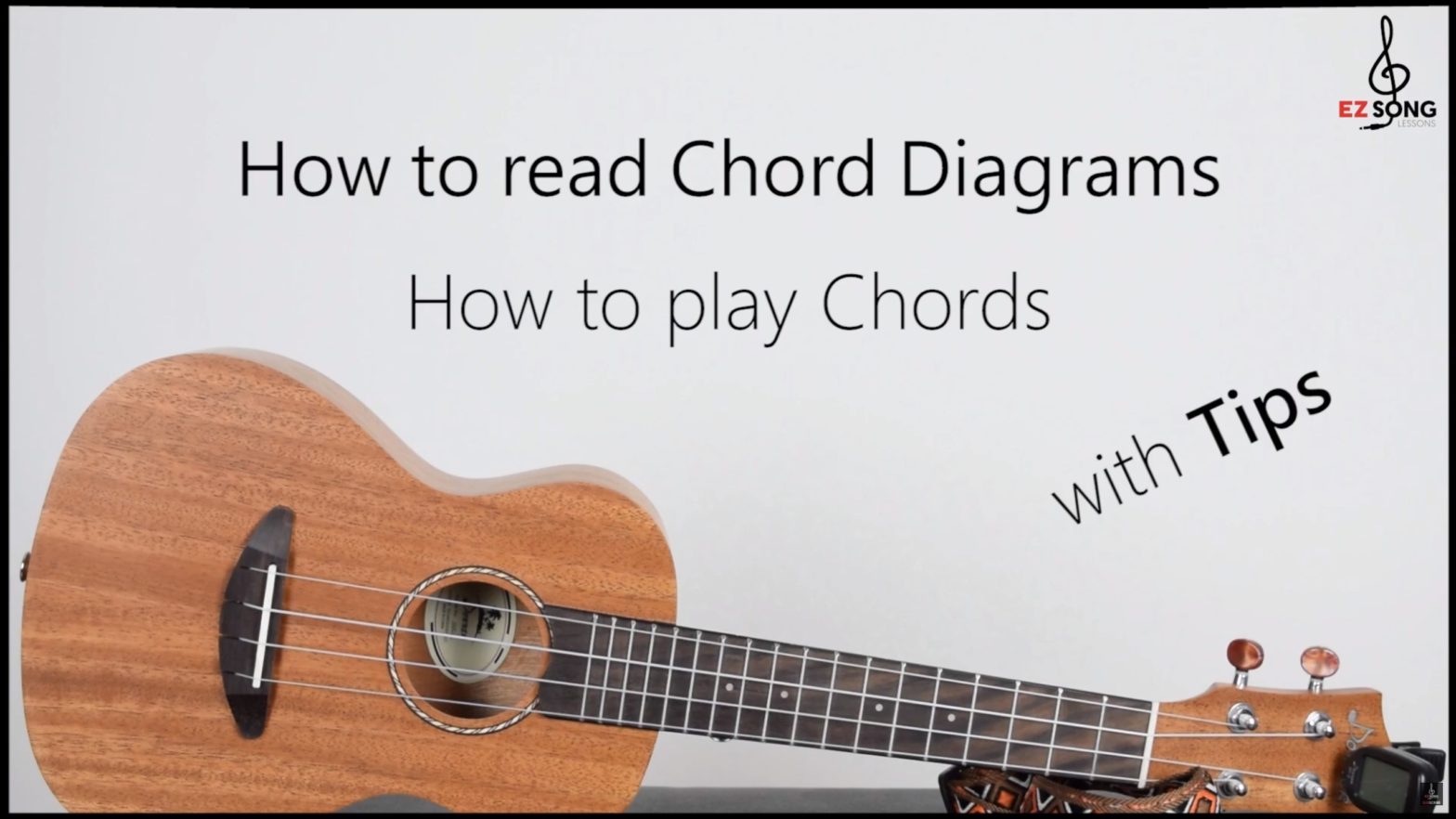 How to play Chords on Ukulele & how to read Chord diagrams